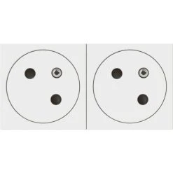 Prise De Courant 2P+T Surface Mosaic Link - 4 Modules - 2 Postes - Blanc - Legrand