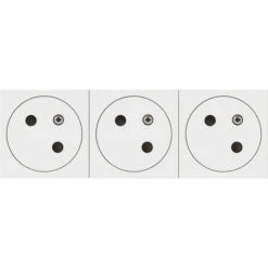 Prise De Courant 3 X 2P+T Surface Mosaic Link - 6 Modules - 3 Postes - Blanc - Legrand
