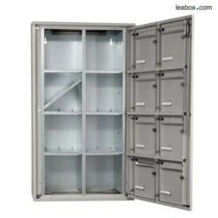 Bloc 8 Boîtes Aux Lettres Collectives Extérieur Mural - Modèle 2 X 4 - Gris Agate - Leabox.com -CAZABOX SOLDES 105757 i 3