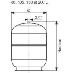 Vase D'expansion - 150 L - Gitral 9 Vase D'expansion - 150 L - Gitral -CAZABOX SOLDES 127311 t