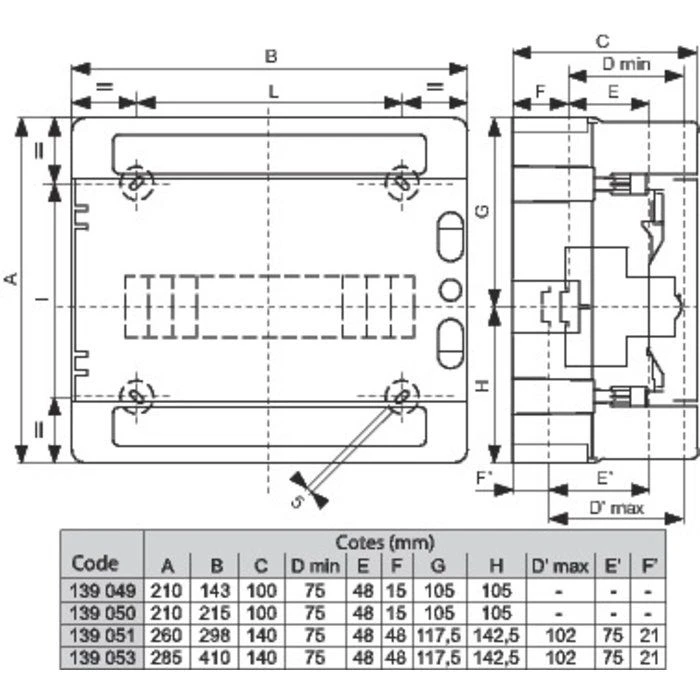 Coffret En Saillie IP65 - 12 Modules - 26 W - Gewiss 2 Coffret En Saillie IP65 - 12 Modules - 26 W - Gewiss – Image 2