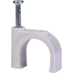 Attache à Clou Grise - Ø 19 à 20 Mm - Vendu Par 100 - Gewiss