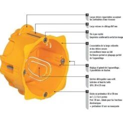 Boîte D'encastrement Cloison Sèche - Ø 67 X 60 Mm - 1 Poste - Batibox - Legrand -CAZABOX SOLDES 139353 u