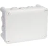 Boîte Grise Rectangulaire - 220 X 170 Mm - 14 Embouts - Couvercle Vis 1/4 De Tour - Plexo - Legrand