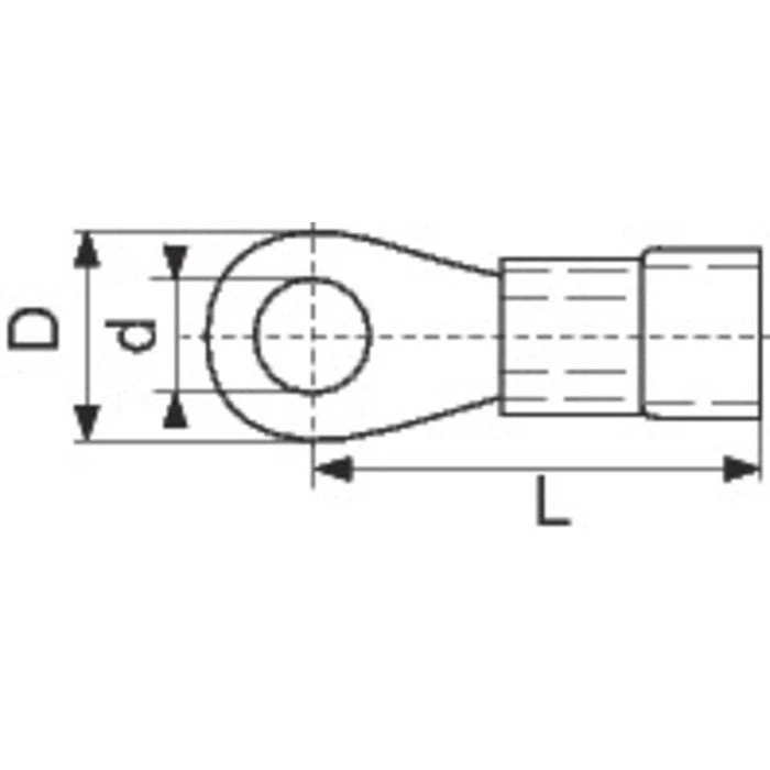 Cosses PVC Bleu à Anneau Pré-isolée à Sertir - Ø Tête 8 X 4,2 Mm - Section 1,5 - 2,5 Mm² - Vendu Par 100 - Klauke 2 Cosses PVC Bleu à Anneau Pré-isolée à Sertir - Ø Tête 8 X 4,2 Mm - Section 1,5 - 2,5 Mm² - Vendu Par 100 - Klauke – Image 2