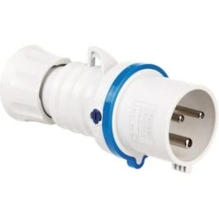 Fiche Mobile Droite Protégées - Bleu - 32A - 200 à 250 V - 2P+T - Gewiss