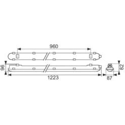Réglette LED Coreline étanche WT120C - 1223 Mm - Philips -CAZABOX SOLDES 141311 t