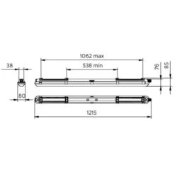 Réglette LED Coreline étanche WT120C - 1223 Mm - Philips -CAZABOX SOLDES 141311 t 1