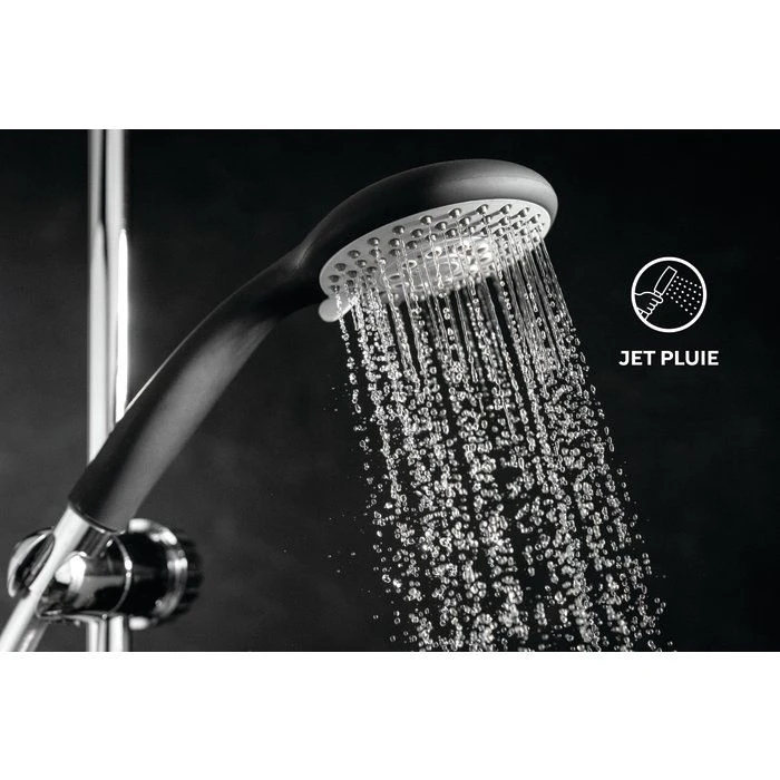 Douchette Noire 3 Jets - Ø 100 Mm - Boréal - Odyssea 2 Douchette Noire 3 Jets - Ø 100 Mm - Boréal - Odyssea – Image 2