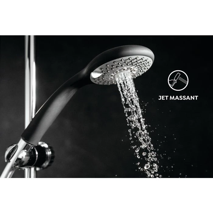 Douchette Noire 3 Jets - Ø 100 Mm - Boréal - Odyssea 3 Douchette Noire 3 Jets - Ø 100 Mm - Boréal - Odyssea – Image 3