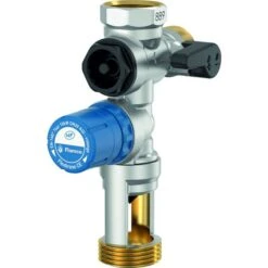 Groupe De Sécurité Droit - Laiton Nickelé - Flamco