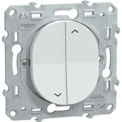 Schneider Electric Interrupteur Double Pour Volet Roulant - Ovalis -Schneider - 6 AX