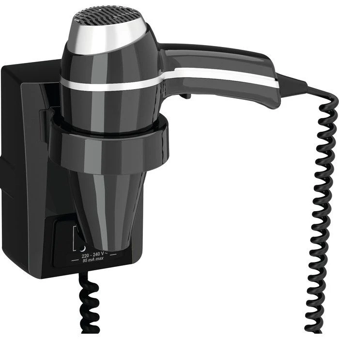 Sèche Cheveux Mural Clipper II - Noir - JVD 1 Sèche Cheveux Mural Clipper II - Noir - JVD