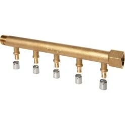 Collecteur 5 Sorties - MF 3/4" - Avec Départ à Sertir Ø 12 Mm - Riquier