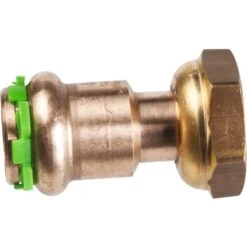 Raccord Cuivre Droit Avec écrou à Sertir - F 1/2'' - Ø 16 Mm - Aalberts