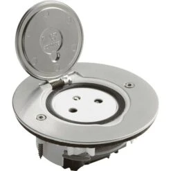 Prise De Sol Simple - 2P + T - 16A - 250 V - Platine Ronde - Legrand