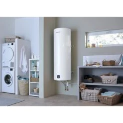 Chauffe-eau électrique Connecté - Aquéo - Atlantic - Vertical Mural - 150L - Ø51cm -CAZABOX SOLDES 227690 u 1