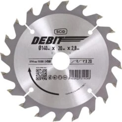 Lame Carbure Denture Alternée - 140x20 20d - SCID