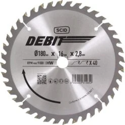 Lame Carbure Denture Alternée - 180x16 40d - SCID