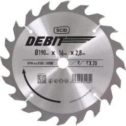 Lame Carbure Denture Alternée - 190x16 20d - SCID