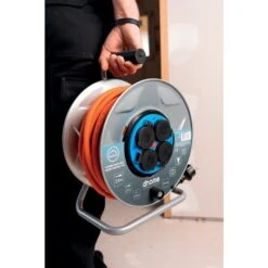 Enrouleur DHOME Professionnel 3G2,5 Mm² - 25 M - Dhome -CAZABOX SOLDES 243548 u 1