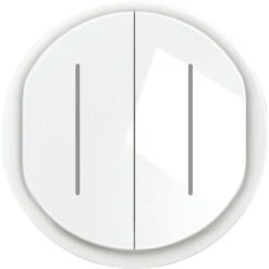 Enjoliveur Blanc - Interrupteur Double Ou Va-et-vient Témoin - Céliane - Legrand