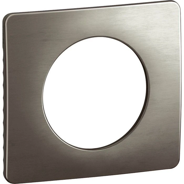 Plaque De Finition Acier Satiné - 1 Poste - Céliane - Legrand 1 Plaque De Finition Acier Satiné - 1 Poste - Céliane - Legrand