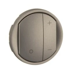 Enjoliveur Titanium - Variateur Type Poussoir Pour Ballasts Avec Neutre - Céliane - Legrand