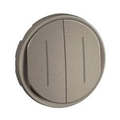 Enjoliveur Titanium - Interrupteur Double Ou Va-et-vient Témoin - Céliane - Legrand