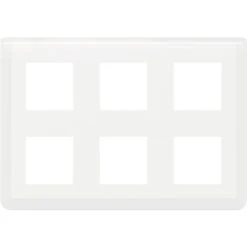 Plaque De Finition Horizontale Compartimentée Mosaic - 2x3x2 Modules - Blanc - Legrand