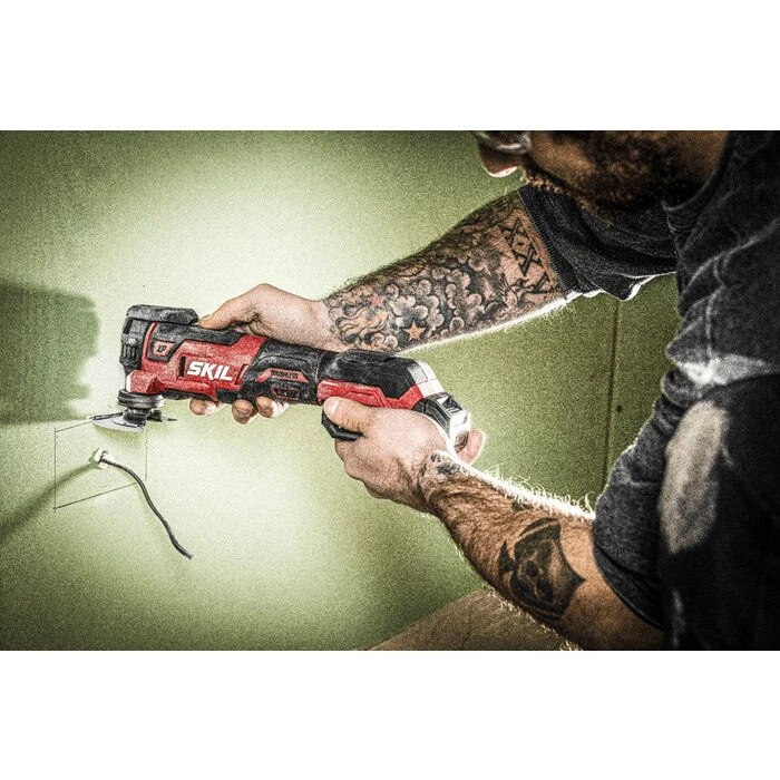 Outil Multifonction Sans Fil 20V Brushless - Oscillant Avec Variateur De Vitesse - 1 Batterie 2,5 Ah Et Accessoires - 3650 DA - SKIL 4 Outil Multifonction Sans Fil 20V Brushless - Oscillant Avec Variateur De Vitesse - 1 Batterie 2,5 Ah Et Accessoires - 3650 DA - SKIL – Image 4