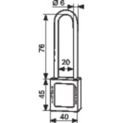 Cadenas De Consignation Rouge Varié - 76 Mm - Thirard -CAZABOX SOLDES 303075 t