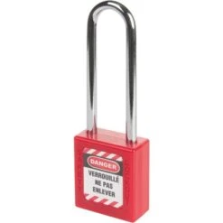 Cadenas De Consignation Rouge Varié - Anse Inox - 38 Mm - Thirard