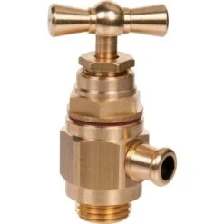 Robinet D'arrêt Avec Purgeur à Bec -M 3/8" - Gripp