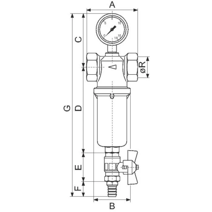Filtre à Eau Autonettoyant - FF 1"1/2 - RBM 2 Filtre à Eau Autonettoyant - FF 1"1/2 - RBM – Image 2
