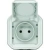 Prise De Courant étanche - Plexo - Complet - Legrand - 2P+T - 16 A - Blanc - IP55 - En Saillie