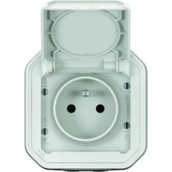 Prise De Courant étanche - Plexo - Complet - Legrand - 2P+T - 16 A - Blanc - IP55 - En Saillie