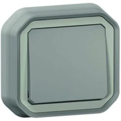 Interrupteurs étanche Gris Encastré- Commande Simple - Plexo - Legrand