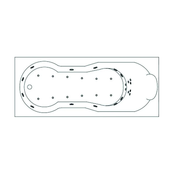 Baignoire Balnéo Romanza 170 - Kinedo - Vitalité - Tête à Droite - Installation En Angle 1 Baignoire Balnéo Romanza 170 - Kinedo - Vitalité - Tête à Droite - Installation En Angle