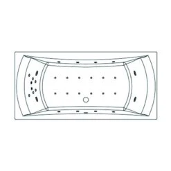 Baignoire Balnéo Concerto 180 - Kinedo - Vitalité - Tête à Gauche - Sans Tablier -CAZABOX SOLDES 406235 t 1 6