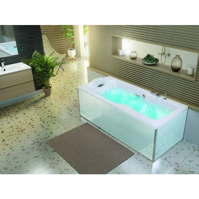 Baignoire Balnéo Kineplus 180 - Kinedo - Kineplus - Tête à Gauche - Installation En Angle 1 Baignoire Balnéo Kineplus 180 - Kinedo - Kineplus - Tête à Gauche - Installation En Angle