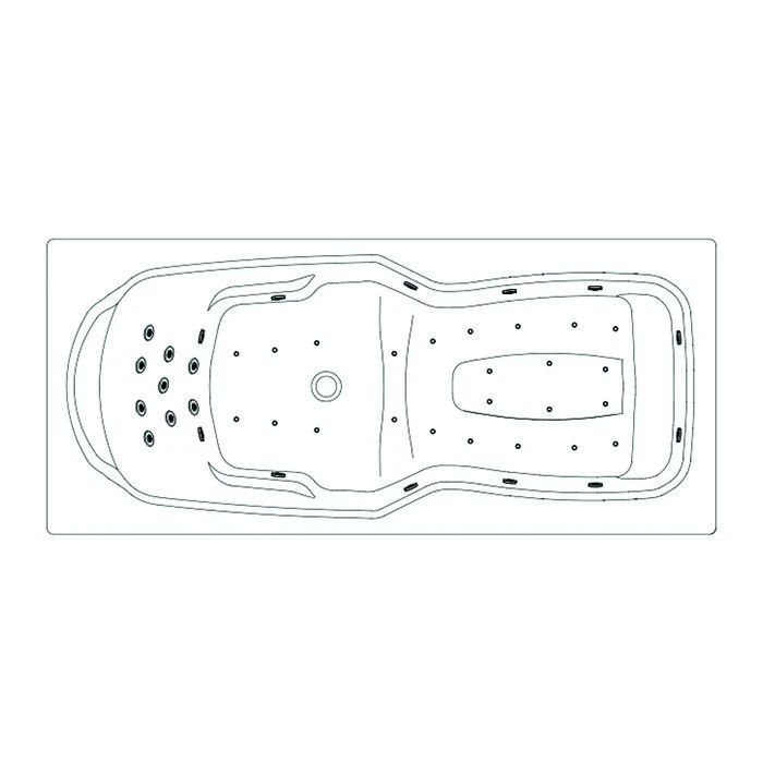 Baignoire Balnéo Kineplus 180 - Kinedo - Kineplus - Tête à Gauche - Installation En Angle 4 Baignoire Balnéo Kineplus 180 - Kinedo - Kineplus - Tête à Gauche - Installation En Angle – Image 4