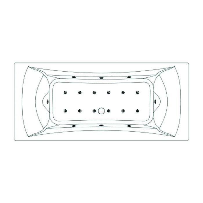 Baignoire Balnéo Concerto 180 - Kinedo - Start Mixte Digit - Tête à Gauche - Sans Tablier 4 Baignoire Balnéo Concerto 180 - Kinedo - Start Mixte Digit - Tête à Gauche - Sans Tablier – Image 4
