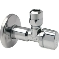 Robinet D'arrêt équerre Sur Rosace à Manette - M 1/2" - Bicone Ø 10 Mm - Arco