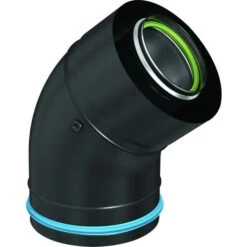 Coude Concentrique BIOTEN 45° TEN - Diamètre 80/125 - Tolerie Emaillerie Nantaise