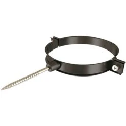 Collier Aluminium Laqué Noir - Tolerie Emaillerie Nantaise - Diamètre 125