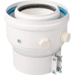 Raccord Adaptateur Concentrique - Pour Chaudière à Condensation - Mâle Ø 60 / 100 Mm - Femelle Ø 80 / 125 Mm - Tolerie Emailleri