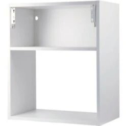 Meuble Pour Micro-ondes - 70 X 60 X 35 Cm - Blanc