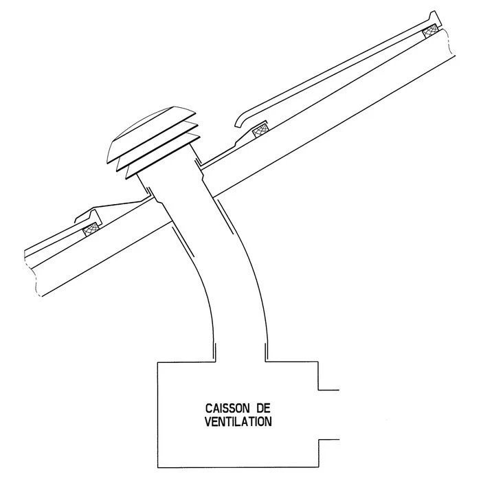 Chapeau De Toiture Finition Tuile CARA - Ø 160 Mm - Anjos 2 Chapeau De Toiture Finition Tuile CARA - Ø 160 Mm - Anjos – Image 2