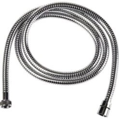 Flexible De Douche Double Agrafage Chromé - FF 1/2" - Extensible - 1,5 à 2 M - Odyssea